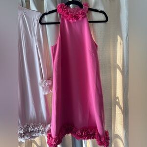 alex marie high neck pink dress